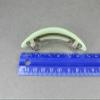 Green Marbled Oval Plastic Curved Barrette Hair Clip 3 7/8" Long 1 1/16" Wide Fashion hair Accessories for Women view 4