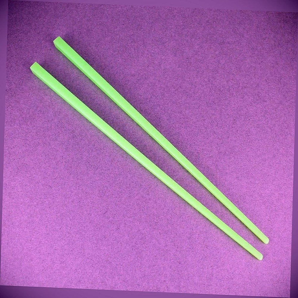 Green Plastic Set Pack Of 2 Hair Chop Sticks Accessory Picks Pins 7.5" Long Fashion hair Accessories for Women