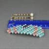 Blue Striped Snap Barrette Set Pearl Crystal Gold Bobby Hair Pins Barrette Fashion hair Accessories for Women view 4