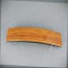 Copper Brown Barrette Wood Grain Pattern Rectangle Hair Clip Accessory 4.25" Fashion hair Accessories for Women view 1