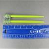 Green Crystal Wood Set 2 Hair Chop Sticks Accessory Picks Pins 7 1/8" Long Fashion hair Accessories for Women view 2
