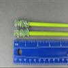 Green Crystal Wood Set 2 Hair Chop Sticks Accessory Picks Pins 7 1/8" Long Fashion hair Accessories for Women view 4