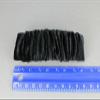 Black Velvet Barrette Scrunched Fabric Rectangle Hair Clip 4-4.25" Long Fashion hair Accessories for Women view 2