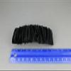 Black Velvet Barrette Scrunched Fabric Rectangle Hair Clip 4-4.25" Long Fashion hair Accessories for Women view 3