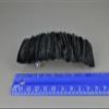 Black Velvet Barrette Scrunched Fabric Rectangle Hair Clip 4-4.25" Long Fashion hair Accessories for Women view 4