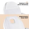 Artist hand Tattoo Chair for Client with Trays Facial Lash Bed for Eyelash Extensions Massage Bed Massage Table Salon Chair (White) view 2