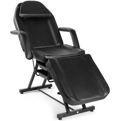 Artist hand Tattoo Chair for Client with Tray Facial Bed Lash Bed for Eyelash Extensions Massage Table Salon Chair (Black)