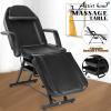 Artist hand Tattoo Chair for Client with Tray Facial Bed Lash Bed for Eyelash Extensions Massage Table Salon Chair (Black) view 2