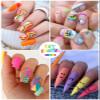 12 Color 3D Nail Art Pens Set, Kalolary Nail Pens Nail Point Graffiti Dotting Pen Drawing Painting Liner Brush for DIY Nail Art Beauty Adorn Manicure Tools view 4