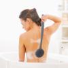 Beaupretty 2pcs Handle Silicone Bath Body Brush Back Scrubber Soft Bristles for Cleaning Massaging Convenient view 3
