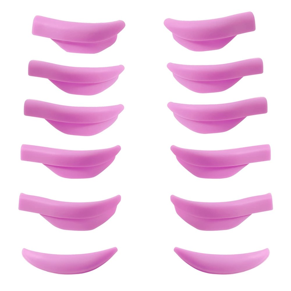 Lash lift Pad, Eyelash Perming Rod, Soft Lash Lamination Curler Shield Mega L Curl, 6 Size Lash Lifting Pads Fit All Eyes and Lashes, Lamination Roller Give Eyelashes Super Curl Never Pops Off Eyes -100 Applications Perming Guards Rods Roller (Mega L