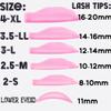 Lash lift Pad, Eyelash Perming Rod, Soft Lash Lamination Curler Shield Mega L Curl, 6 Size Lash Lifting Pads Fit All Eyes and Lashes, Lamination Roller Give Eyelashes Super Curl Never Pops Off Eyes -100 Applications Perming Guards Rods Roller (Mega L view 3