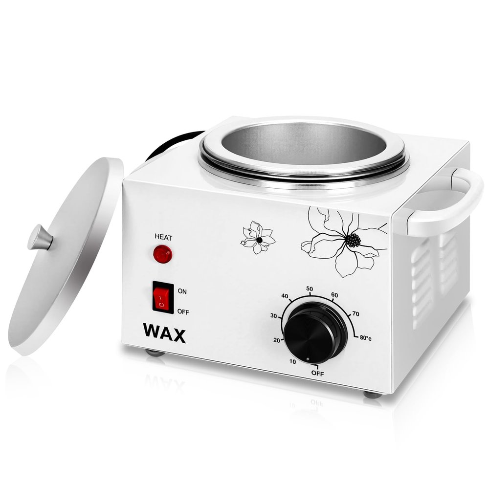 Professional Electric 1.5lb Wax Pot for Hair Removal,Single wax wammer with adjustable temperature Settings of 0-80C,Wax Heater Machine for Body,Equipment for Precision Waxing