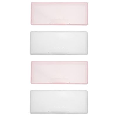 EXCEART 4pcs Nail Tool Storage Cases Transparent Nail Art Supply Boxes for Manicure Pedicure Tools for Home Salon Use Compact Design