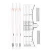 White Color Microblading Eyebrow Peel-off Pencil Soft Coloured White Pencil WaterProof Marker Liner Pen (10 Pack) view 1