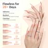 Modelones Acrylic Powder, 4.23oz/120g Cover Nude Blush Large Capacity Professional Acrylic Nail Powder Polymer for 3D French Nails Manicure Extensions & Carving view 4