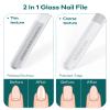 Upgraded Glass Nail File - Bilateral, Washable, Suitable for Natural Nails and Acrylic Nails view 3