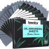 Teenitor 800 Counts Oil Blotting Papers for Face, Bamboo Charcoal Oil Absorbing Sheets for Oily Skin, Oil Blotting Sheets for Face, Oil Absorbent Pads Blotter Paper, Oil Face Wipes Large 10cmx7cm view 1