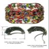 Crystal Flower Hair Holder Barrette Ponytail Hair Barrette for Women Girls YY86900-5autumn glory view 3