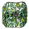 Crystal Flower Hair Holder Barrette Ponytail Hair Barrette for Women Girls YY86900-5green view 2