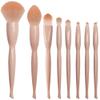 New Cute makeup brush Set For Cosmetic Soft Beauty Foundation Makeup Tools Microcrystalline Silk Fiber Hair 8 Makeup Brush Set loose powder brush brush foundation brush lip brush (Skin tone 8 brushes) view 4