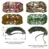 Set of 4 Crystal Butterfly and Flower Hair Holder Barrettes Ponytail Hair Barrettes YY86900-5roseAutgBrnGrn view 2