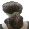 Set of 4 Crystal Butterfly and Flower Hair Holder Barrettes Ponytail Hair Barrettes YY86900-5roseAutgBrnGrn view 4