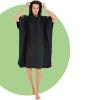 VeiledMoon Changing Robe with Hood Super Soft Towel Bathrobe Poncho for Swimming Diving Beach Water Sport Fast Dry Up view 3