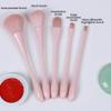 Makeup Brush Kits Portable Soft Hair Makeup Tools Include Loose Powder Brush Blush Brush Foundation Brush Profile Highlight Brush Eyebrow Brush (5 pieces set + OPP package) view 2