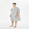 Changing Robe with Hood Super Soft Towel Bathrobe Poncho for Swimming Diving Beach Water Sport Fast Dry Up view 3