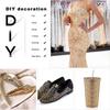 7800Pcs Glass Crystals Rhinestone for Nail Art Crafts,Multi Shapes Nail Gems Flatback Rhinestone,Jewels Diamonds Stone Kit with Picking Pen,1 Tweezers,1 Cleaning Cloth,1 Pair Gloves(Gold) view 2