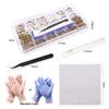 7800Pcs Glass Crystals Rhinestone for Nail Art Crafts,Multi Shapes Nail Gems Flatback Rhinestone,Jewels Diamonds Stone Kit with Picking Pen,1 Tweezers,1 Cleaning Cloth,1 Pair Gloves(Gold) view 3