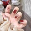 Light Rain Large Size Hand-made Press on Nails, 3D Gel UV Finished False nails with Design by Professional Manicurist view 1