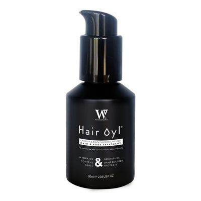 Watermans Hair Growth Oil for Scalp & Hair Strengthening, Dual-Use Hair & Body Hydration Oil, Nourishing Lightweight Formula for Thicker, Healthier Hair, 2.03 fl oz