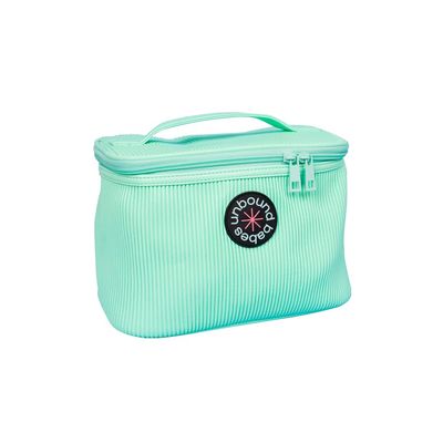 Unbound Storage Bag: Quality Pleated Travel Bag for Makeup and Toiletries (Sea)