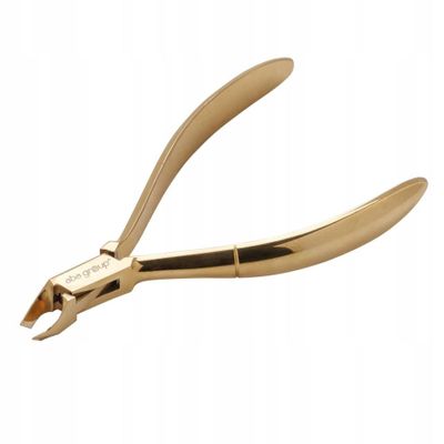 Aba Group Golden Cuticle Nippers with a Spring 3 mm (1130) Premium Cuticle Cutter Cuticle Nippers Made of Stainless Steel with Sharp and Smooth Cut Fine for Removing Excess