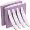 150 Pcs 100/180 Grits Nail Files Bulk Doubled Sided Emery Boards Reusable Curved Coarse Nail Buffers Manicure Tools for Acrylic Natural Toenails Home and Salon Use view 1