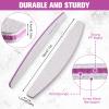 150 Pcs 100/180 Grits Nail Files Bulk Doubled Sided Emery Boards Reusable Curved Coarse Nail Buffers Manicure Tools for Acrylic Natural Toenails Home and Salon Use view 3