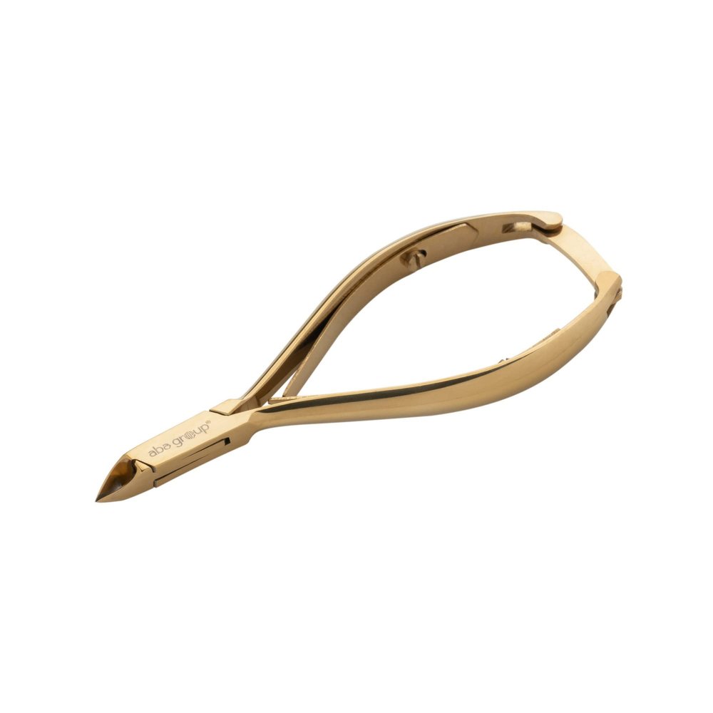 Aba Group Cosmetic Tongs 11 cm, Two Spring Tongs - Gold, 3 mm (1139), Sharp Cuticle Scissors, Manicure Tools, Pedicure Tools