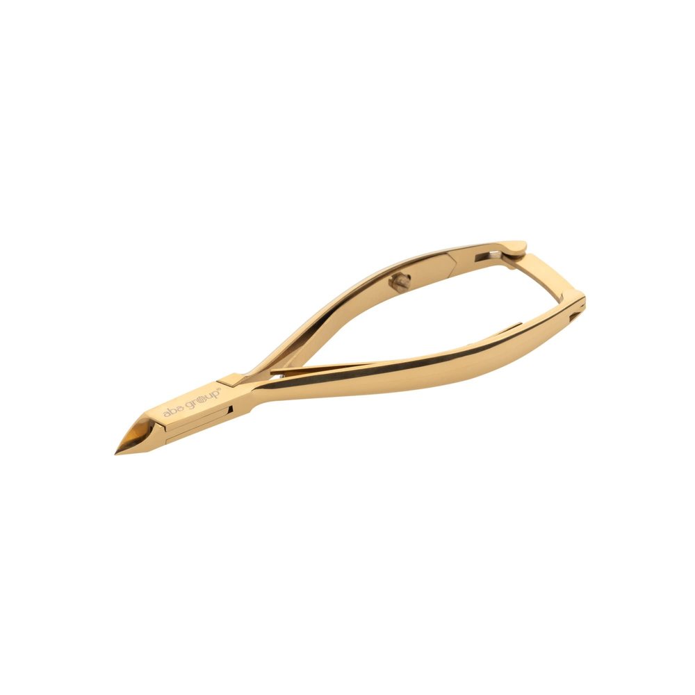 Aba Group Cosmetic Tongs 11.5 cm, Two Spring Tongs - Gold, 5 mm (1136), Sharp Cuticle Scissors, Manicure Tools, Pedicure Tools