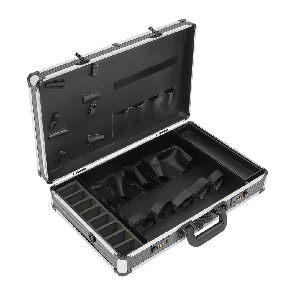 DNYSYSJ Barber Carrying Case Adjustable Barber,Barber Hairdressing Carrying Case Toolbox With Shoulder Strap Handbag (Model#B)