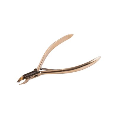 Aba Group Golden Cuticle Nippers with a Spring 4 mm (1130) Premium Cuticle Cutter Cuticle Nipper Made of Stainless Steel with Sharp and Smooth Cut Fine for Removing Excess