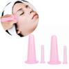Beetoo Natural Silicone Massage Cup, Anti Cellulite Facial Cupping Therapy for Face Neck Body, Vacuum Suction Massage Cups, Anti-Aging Beauty Tool (Pink) view 3