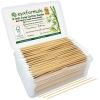 Eyxformula 500 PCS 6 Inch Long Pointed Cotton Swabs for Gun Cleaning, FSC Certified Bamboo Sticks with Precision Tips for Firearms, Electronics, Crafts & Makeup view 1