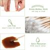 400 Pcs 6 Inch Long Cotton Swabs with Storage Box - 100% Natural Cotton Buds with Bamboo Sticks - Non Sterile Cotton Tipped Applicators for Dog Ear & Gun Cleaning, Makeup Remover view 3
