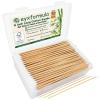 6 Inch Pointed Tips Cotton Swabs - Long Wooden Stick Cotton Buds Pointed Cotton Swabs With Case - Cotton Tipped Applicators For Makeup, Cleaning Gun, Electronics, Hard To Reach Area(400 count) view 1