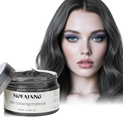 Black Temporary Hair Color Wax - SOVONCARE Washable Gray Hair Dye for Men & Women, All-Day Hold Disposable Hair Styling Clays for Party, Cosplay & Daily 4.23 oz