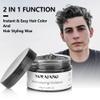 Black Temporary Hair Color Wax - SOVONCARE Washable Gray Hair Dye for Men & Women, All-Day Hold Disposable Hair Styling Clays for Party, Cosplay & Daily 4.23 oz view 4
