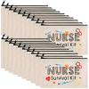 Saintrygo 20 Pieces Nurse Survival Kit Cosmetic Bag Funny Makeup Bag Christmas Nurses Week Gifts Bulk Canvas Multi Purpose Zipper Toiletry Pouch Practitioner Gifts for Women School Supplies view 1