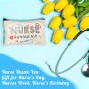 Saintrygo 20 Pieces Nurse Survival Kit Cosmetic Bag Funny Makeup Bag Christmas Nurses Week Gifts Bulk Canvas Multi Purpose Zipper Toiletry Pouch Practitioner Gifts for Women School Supplies view 3